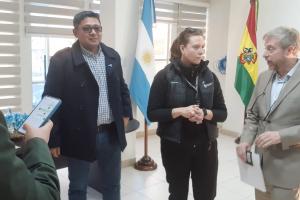 Con autoridades de Migraciones de La Quiaca
